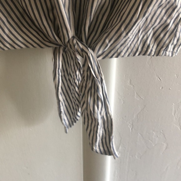 Madewell white and blue striped shirt - Picture 5 of 8